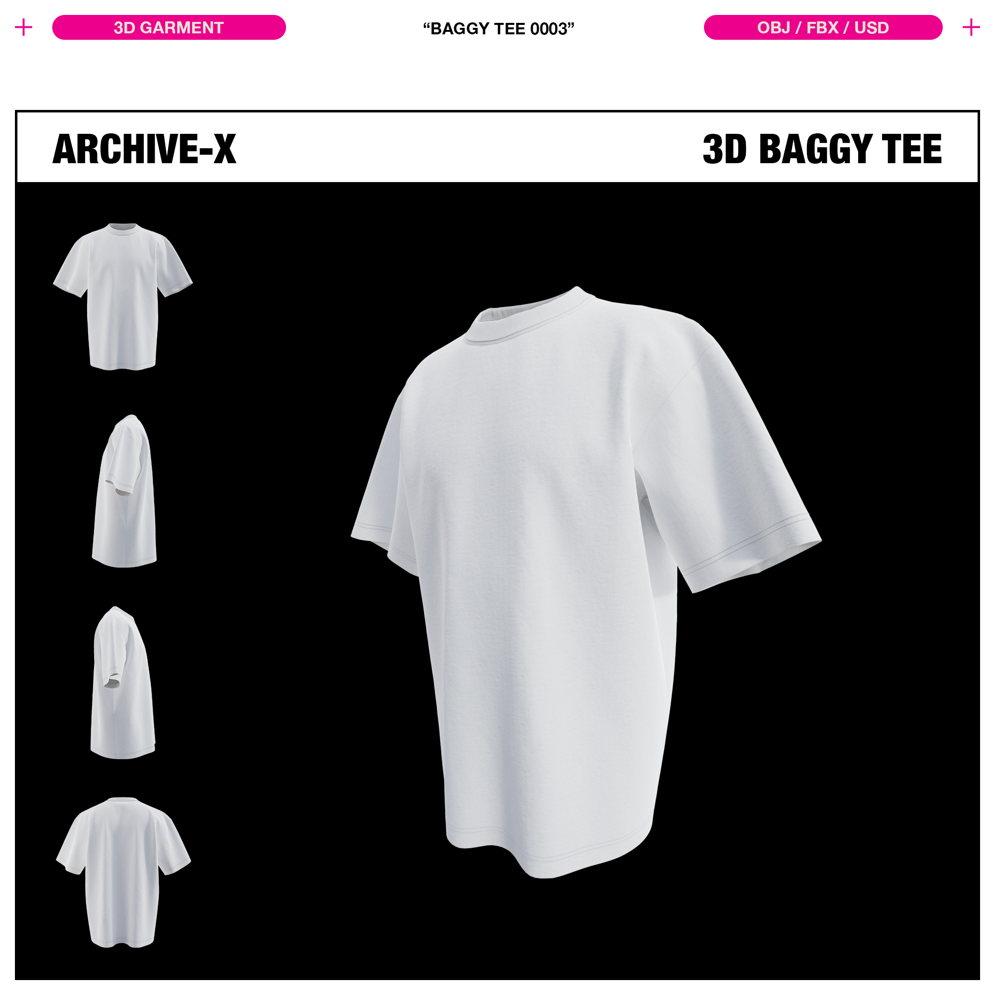 BAGGY TEE 0003 - 3D GARMENT