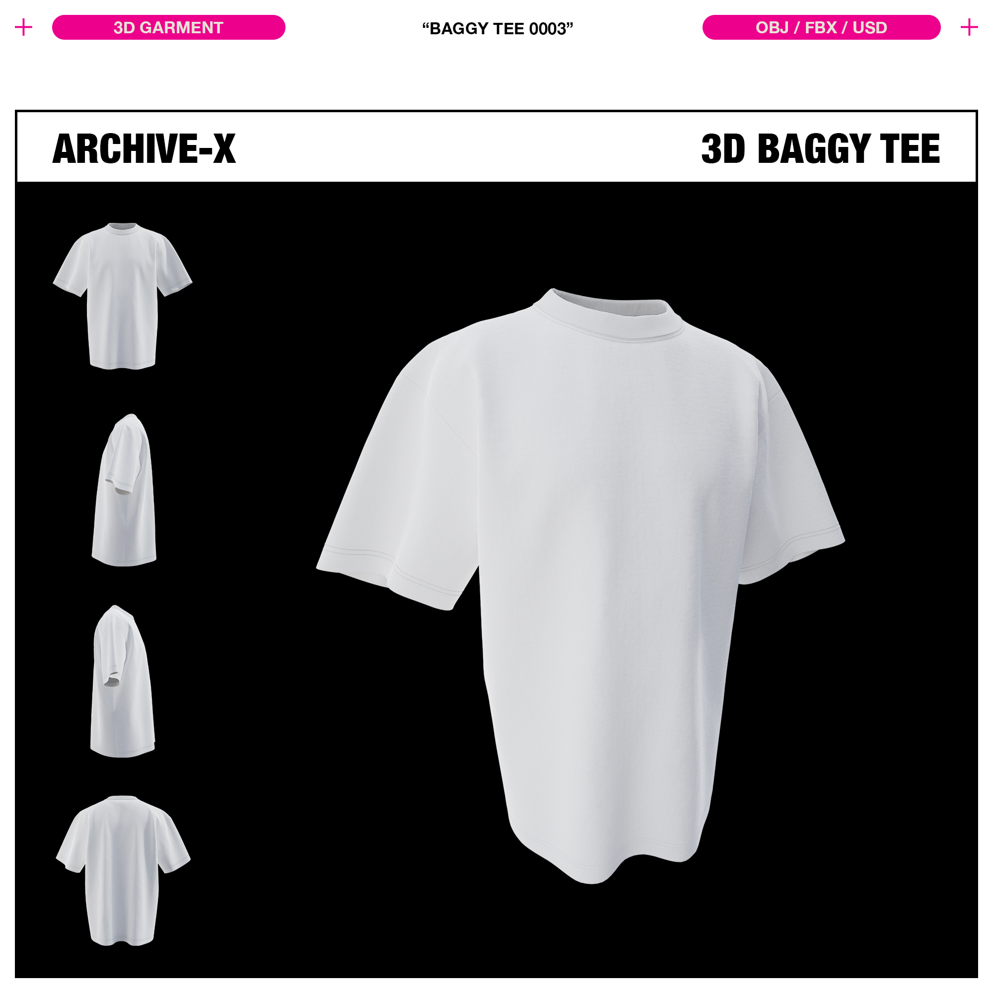 BAGGY TEE 0003 - 3D GARMENT