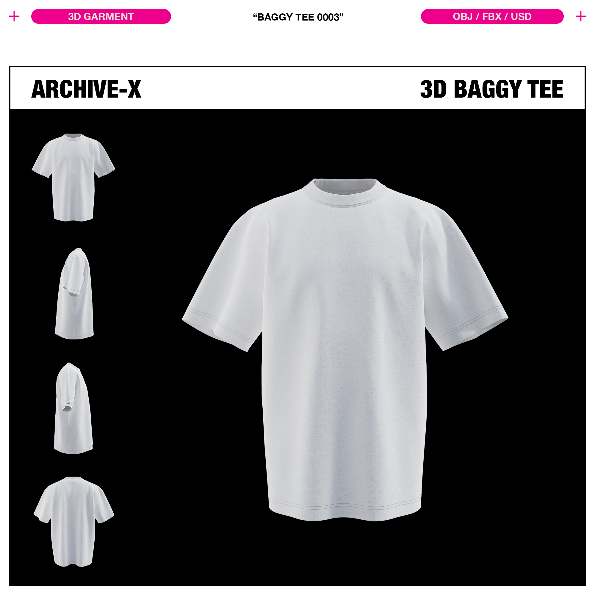 BAGGY TEE 0003 - 3D GARMENT