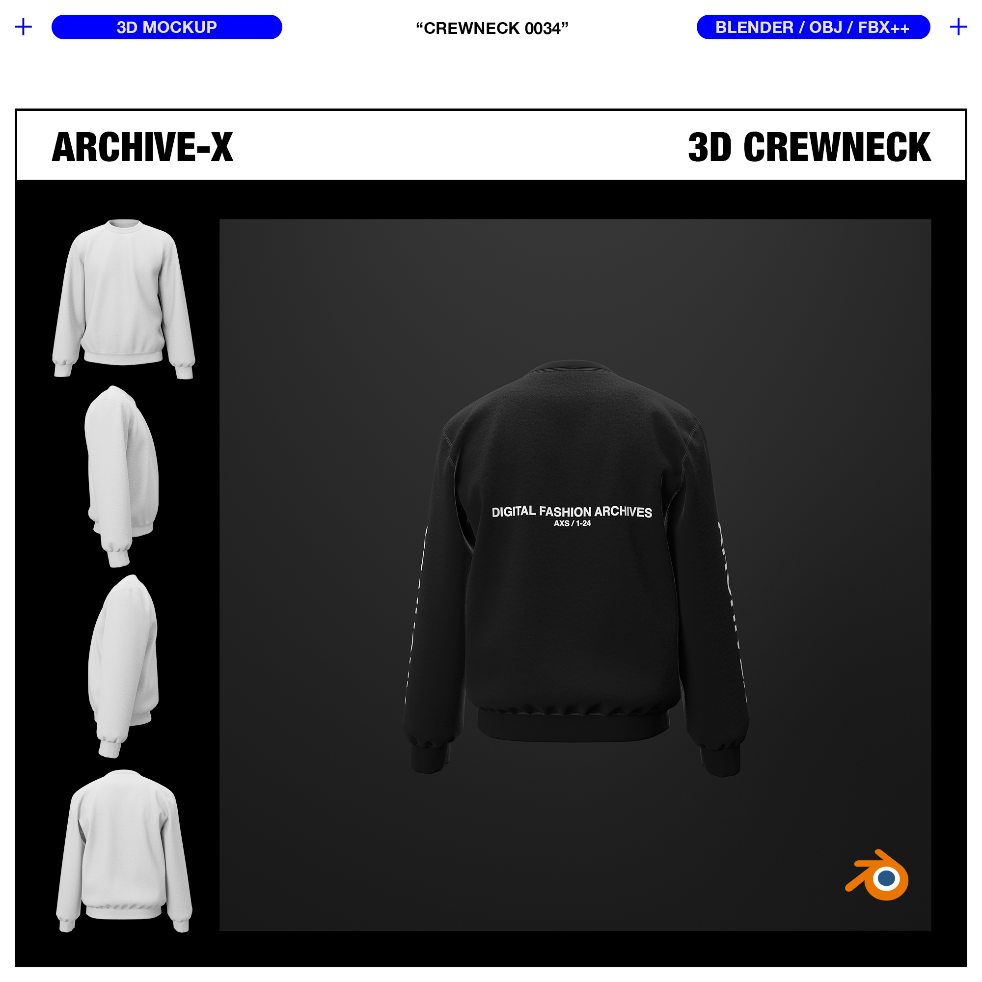 CREWNECK 0034 - 3D MOCKUP