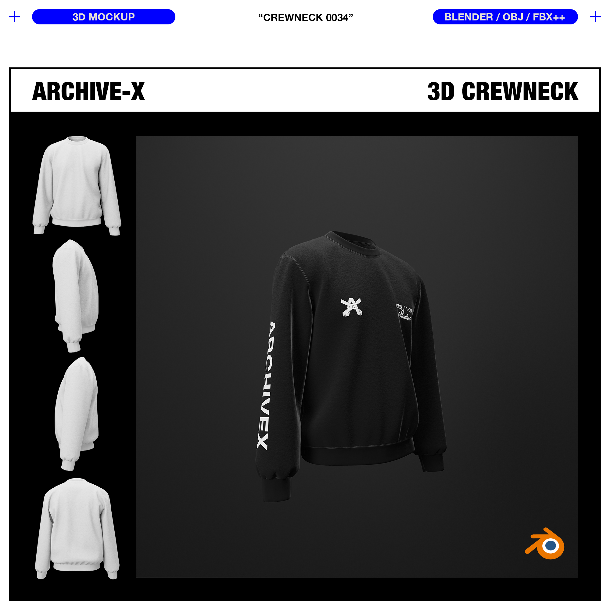 CREWNECK 0034 - 3D MOCKUP