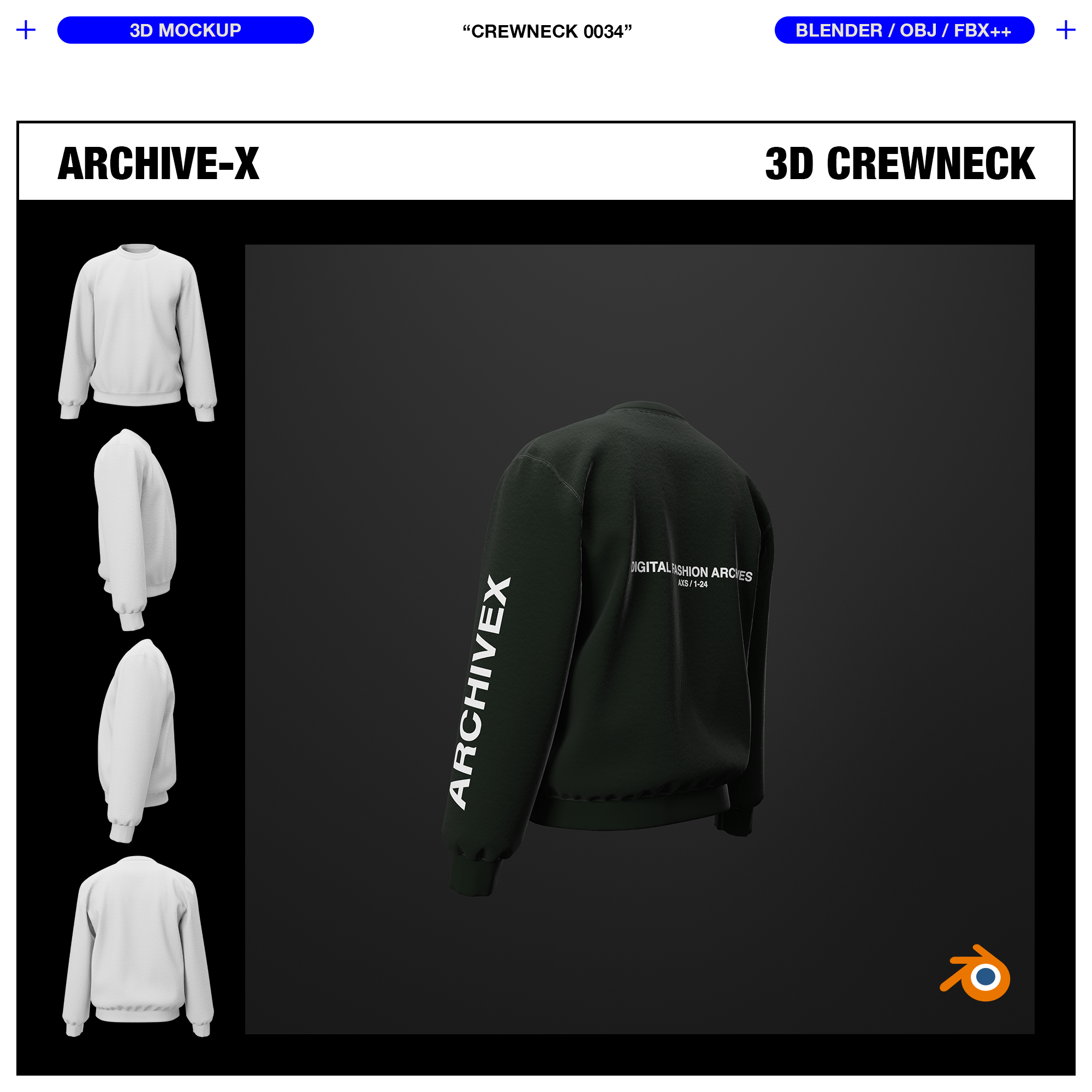 CREWNECK 0034 - 3D MOCKUP