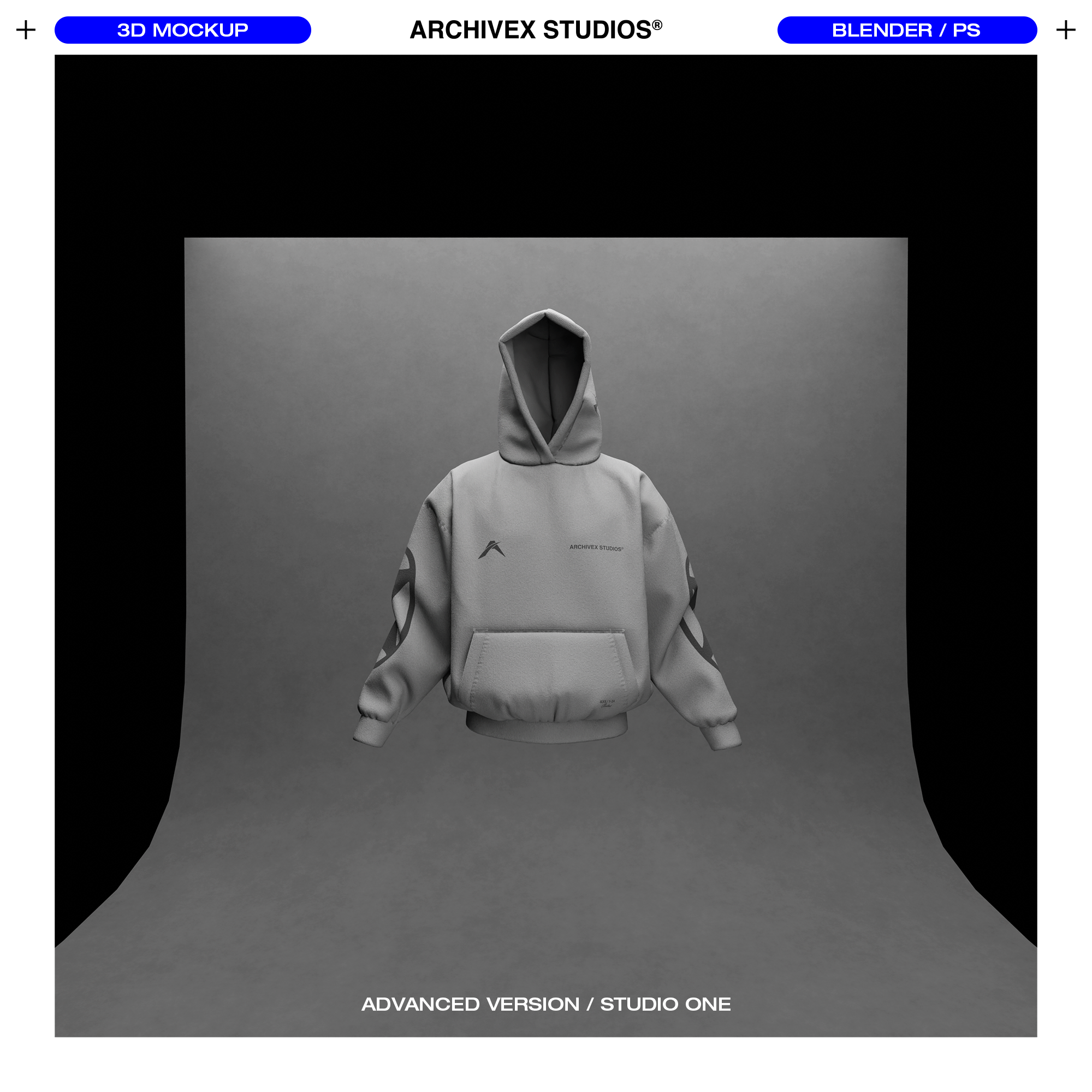 3D BOXY HOOD MOCKUP (X2)