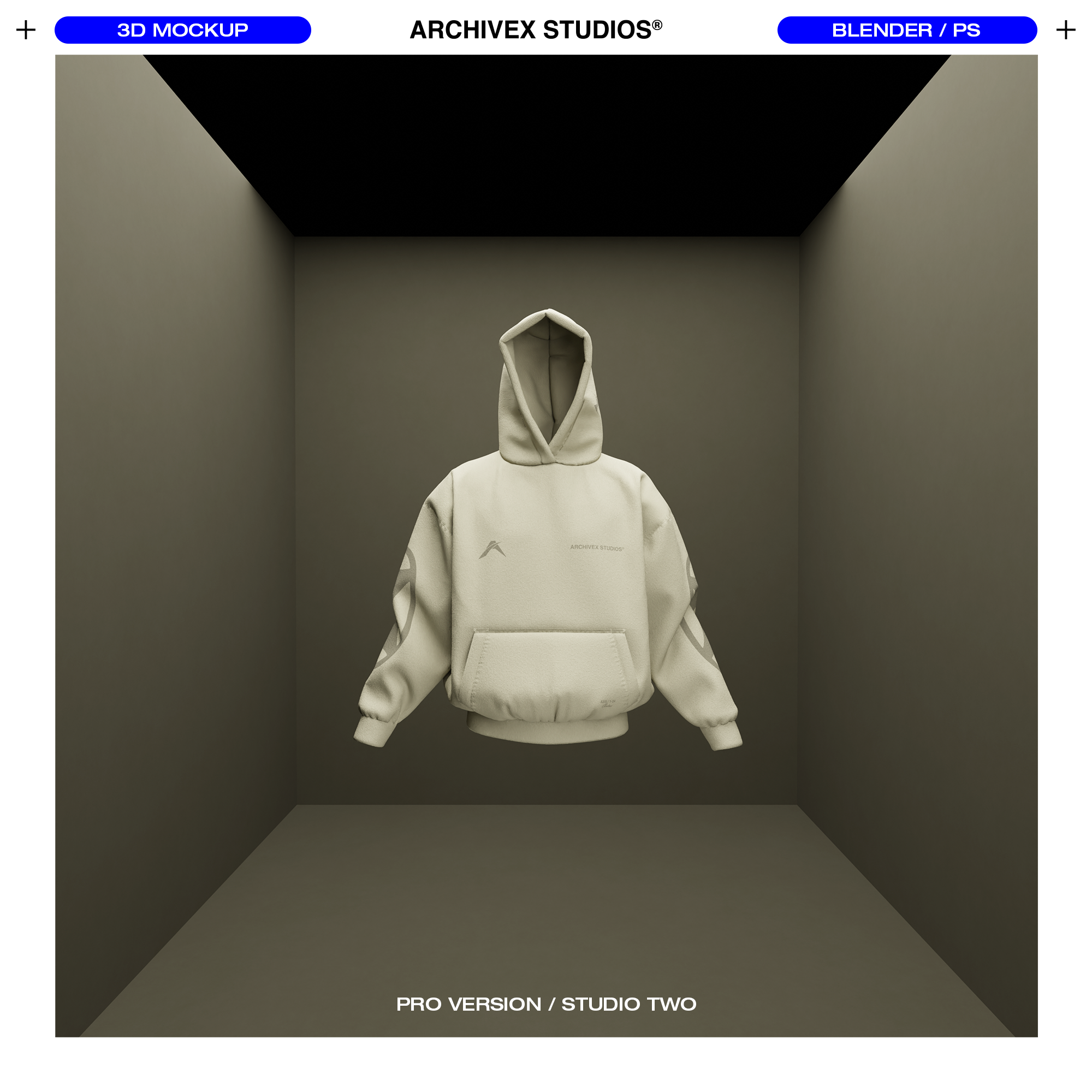 3D BOXY HOOD MOCKUP (X2)