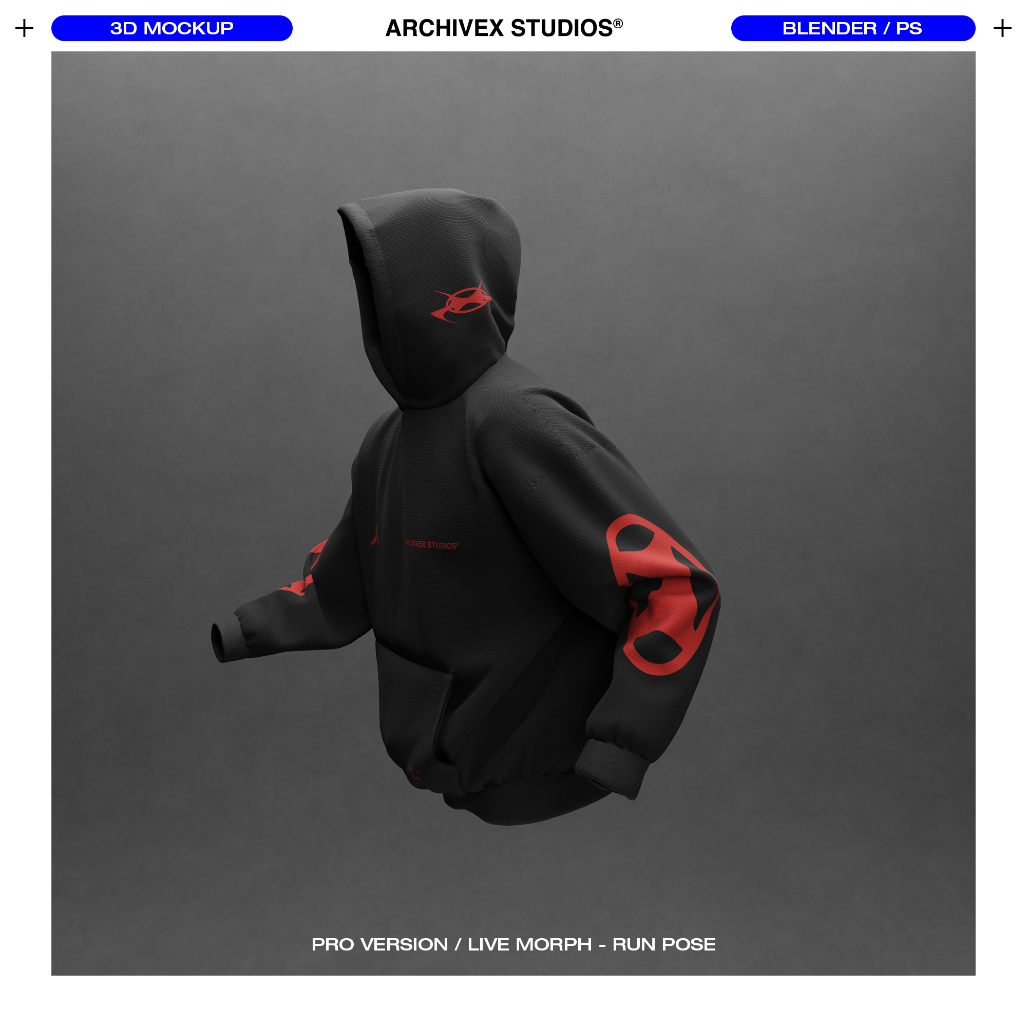 3D BOXY HOOD MOCKUP (X2)