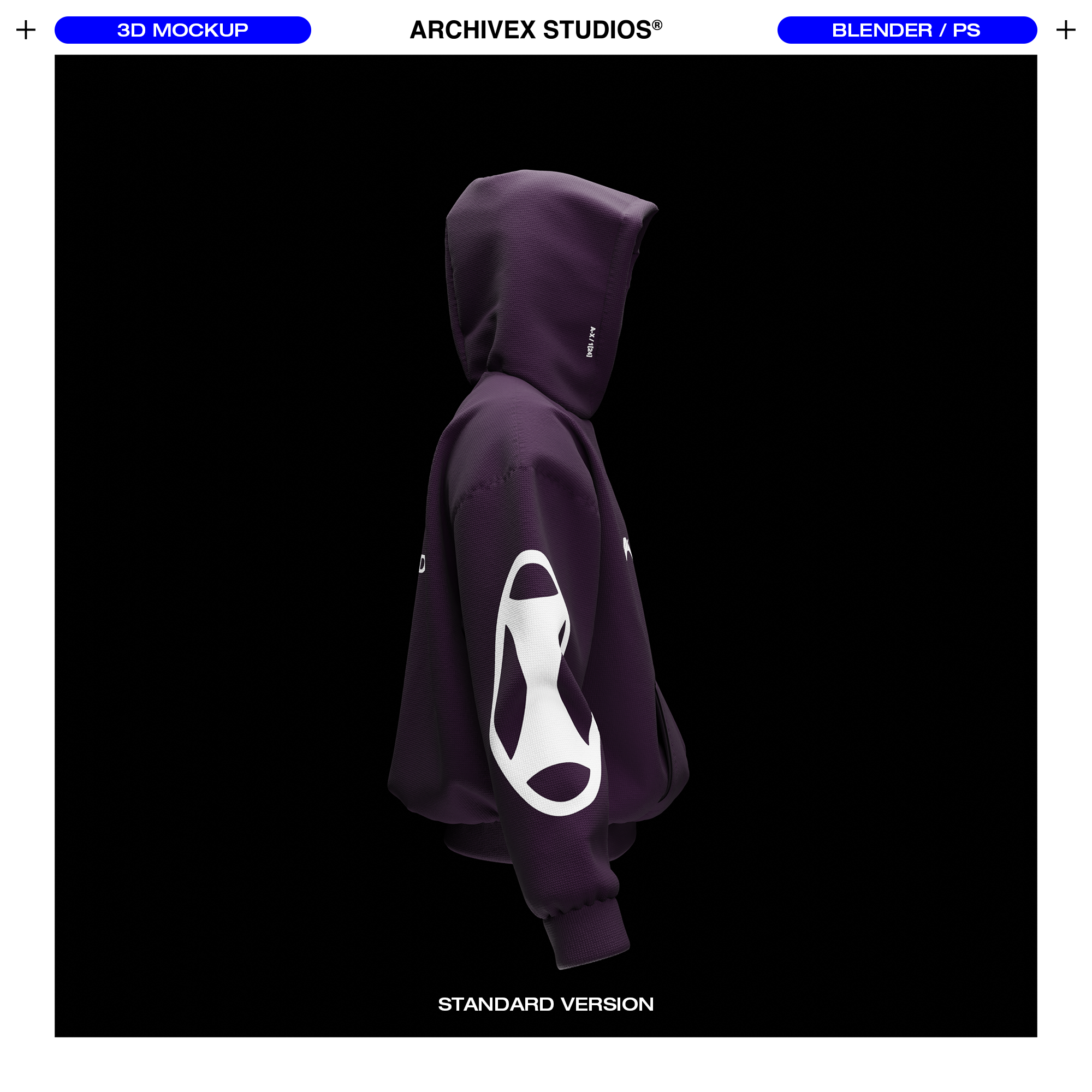 3D BOXY HOOD MOCKUP (X2)