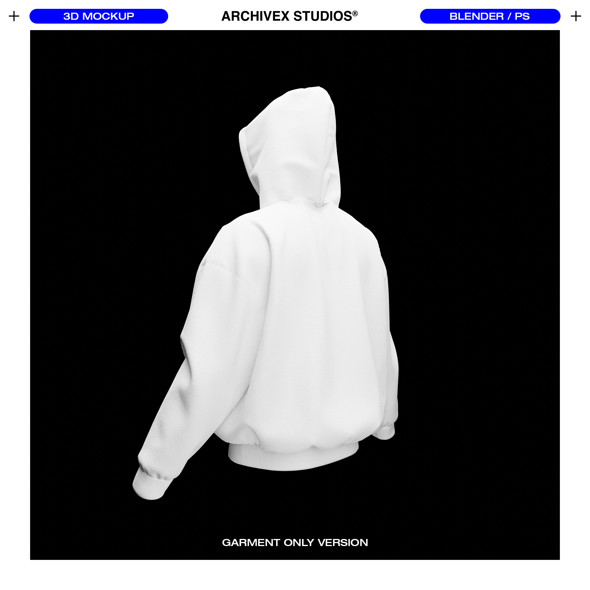 3D BOXY HOOD MOCKUP (X2)