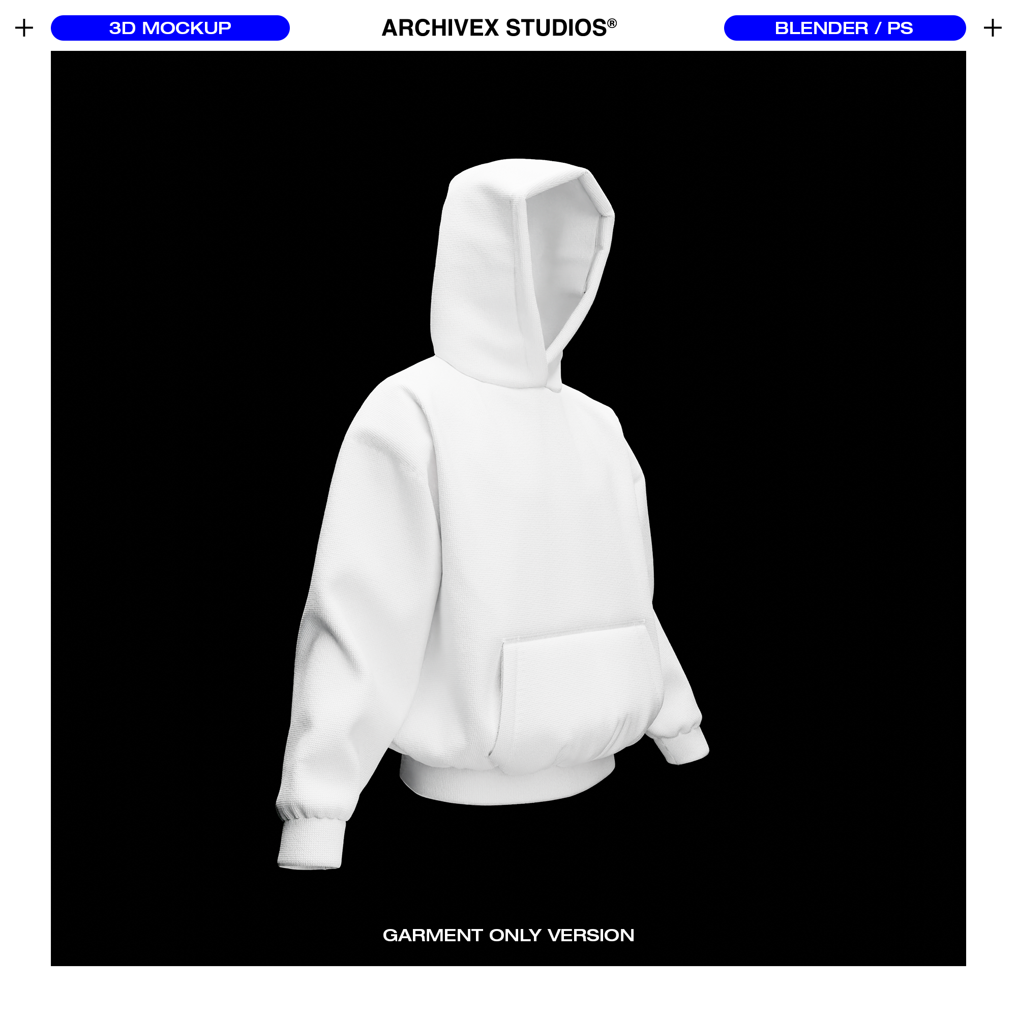 3D BOXY HOOD MOCKUP (X2)
