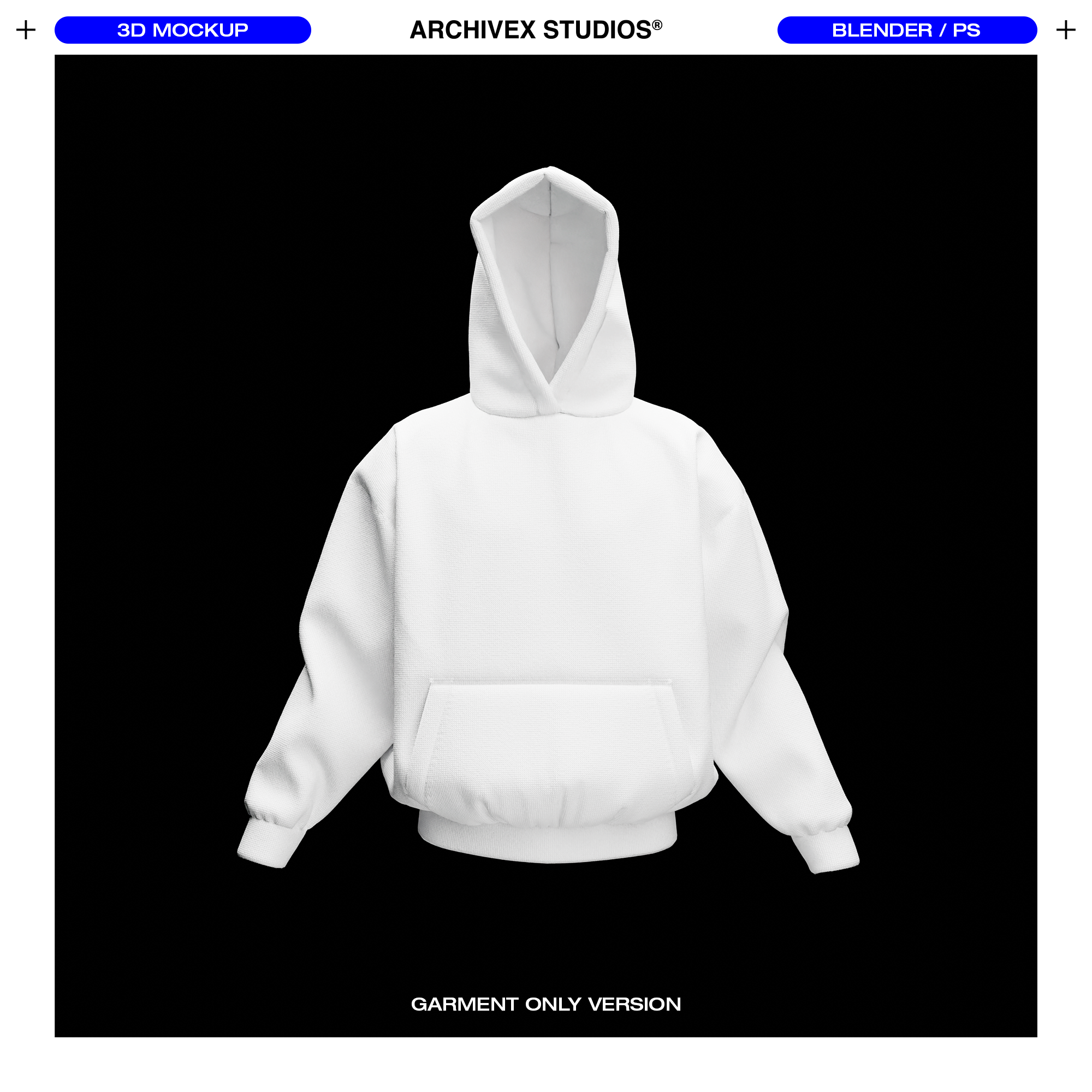 3D BOXY HOOD MOCKUP (X2)