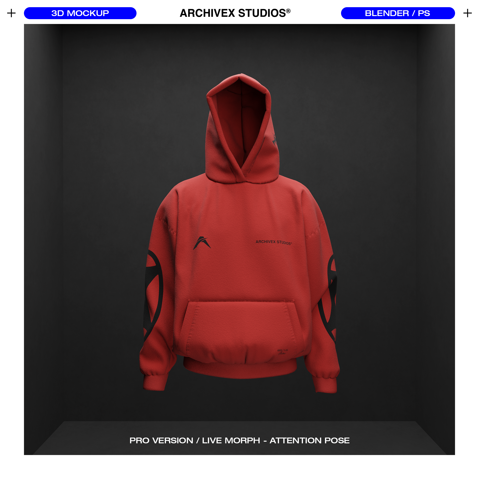 3D BOXY HOOD MOCKUP (X2)