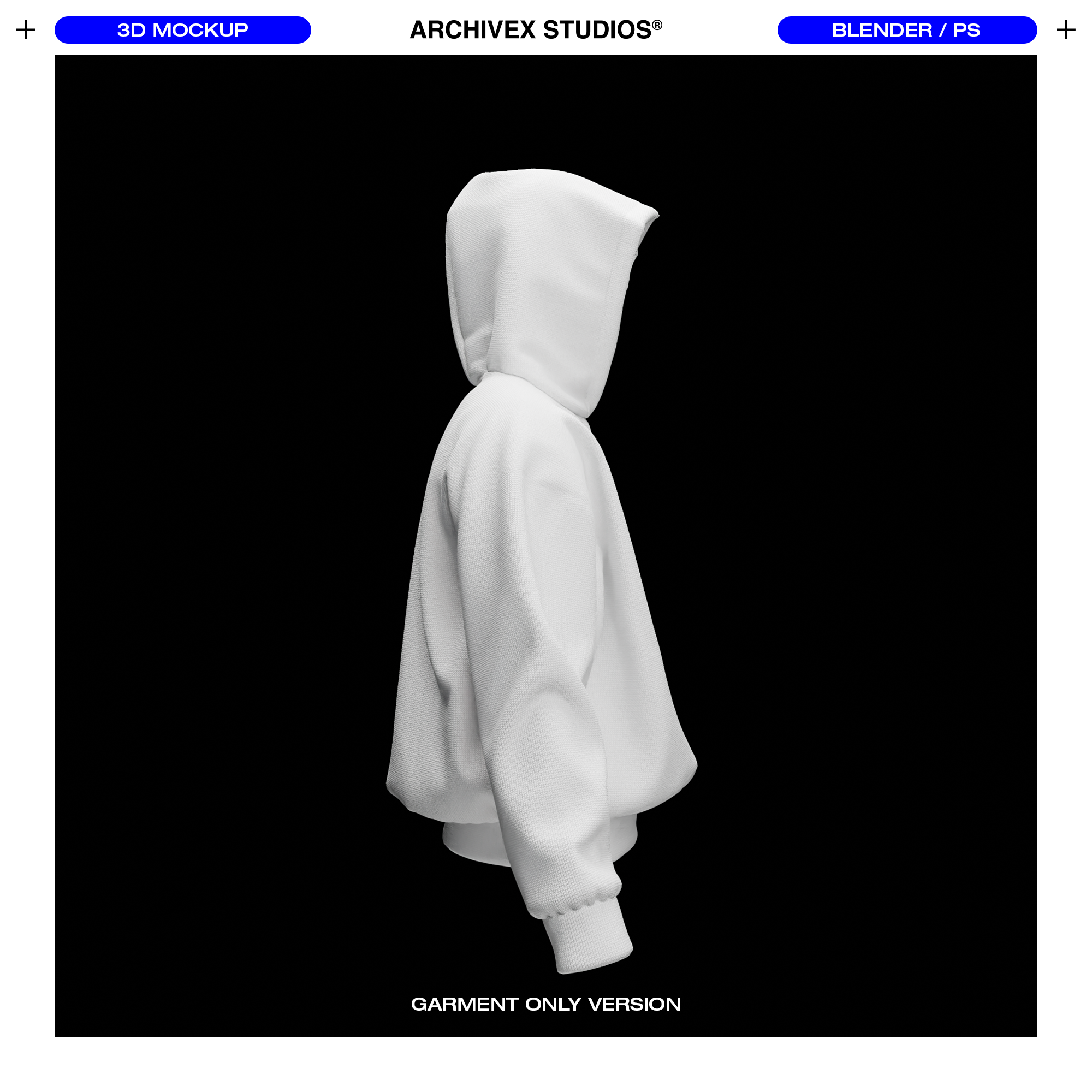 3D BOXY HOOD MOCKUP (X3)