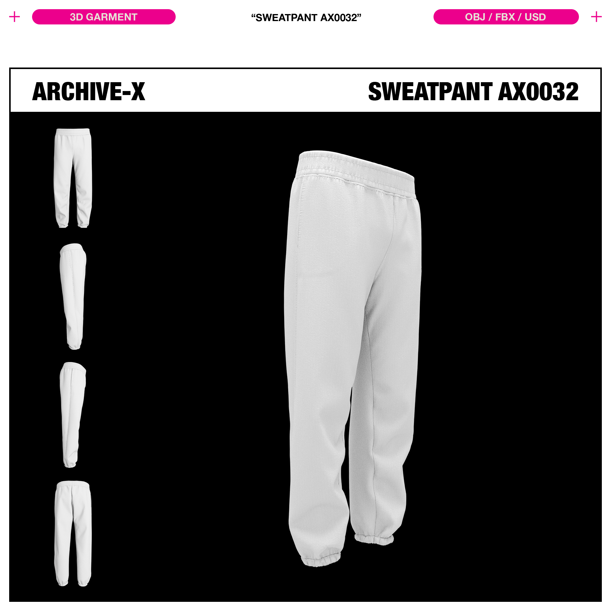 SWEATPANT 0032 - 3D GARMENT