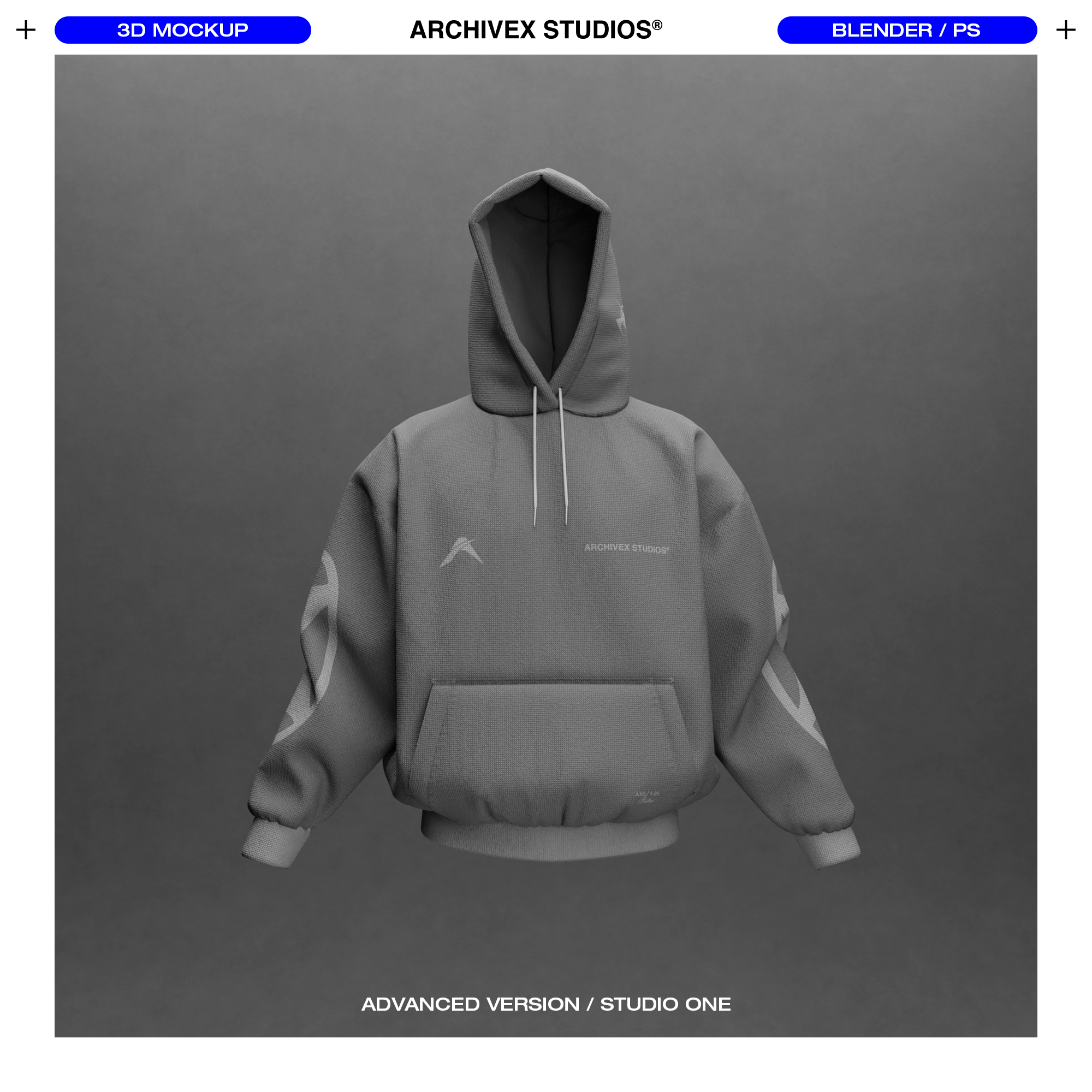3D BOXY HOOD MOCKUP (X1)