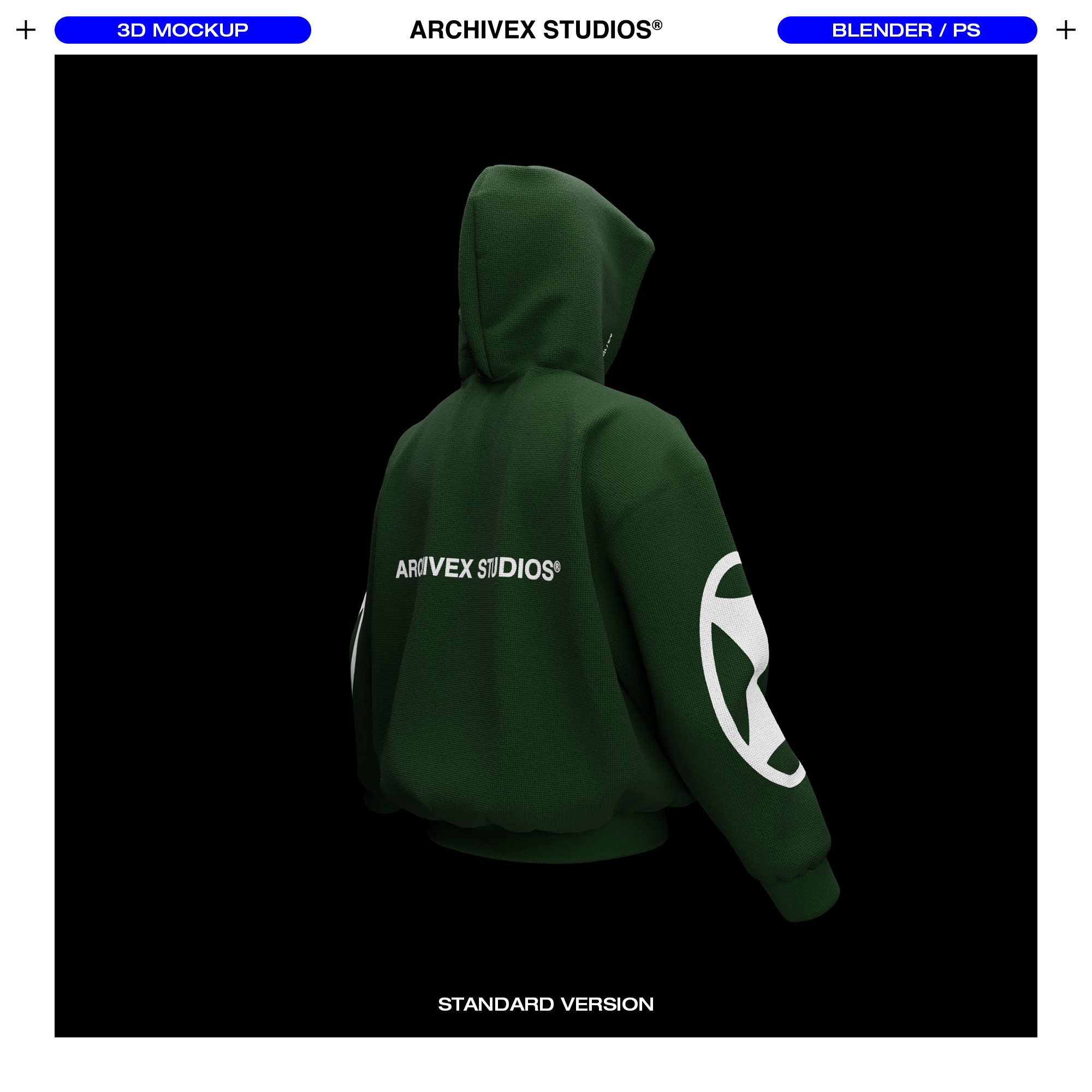 3D BOXY HOOD MOCKUP (X1)